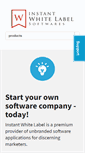 Mobile Screenshot of instantwhitelabel.com